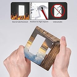 Sun Beach Grass Ocean Landscape 2 Gang Light Switch