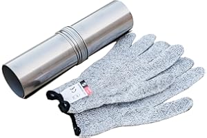 TrekRevive Titanium/Stainless Steel Stove Pipe, Lightweight and Portable, DIY Folding Chimney for Hot Tent Furnace, Titanium 