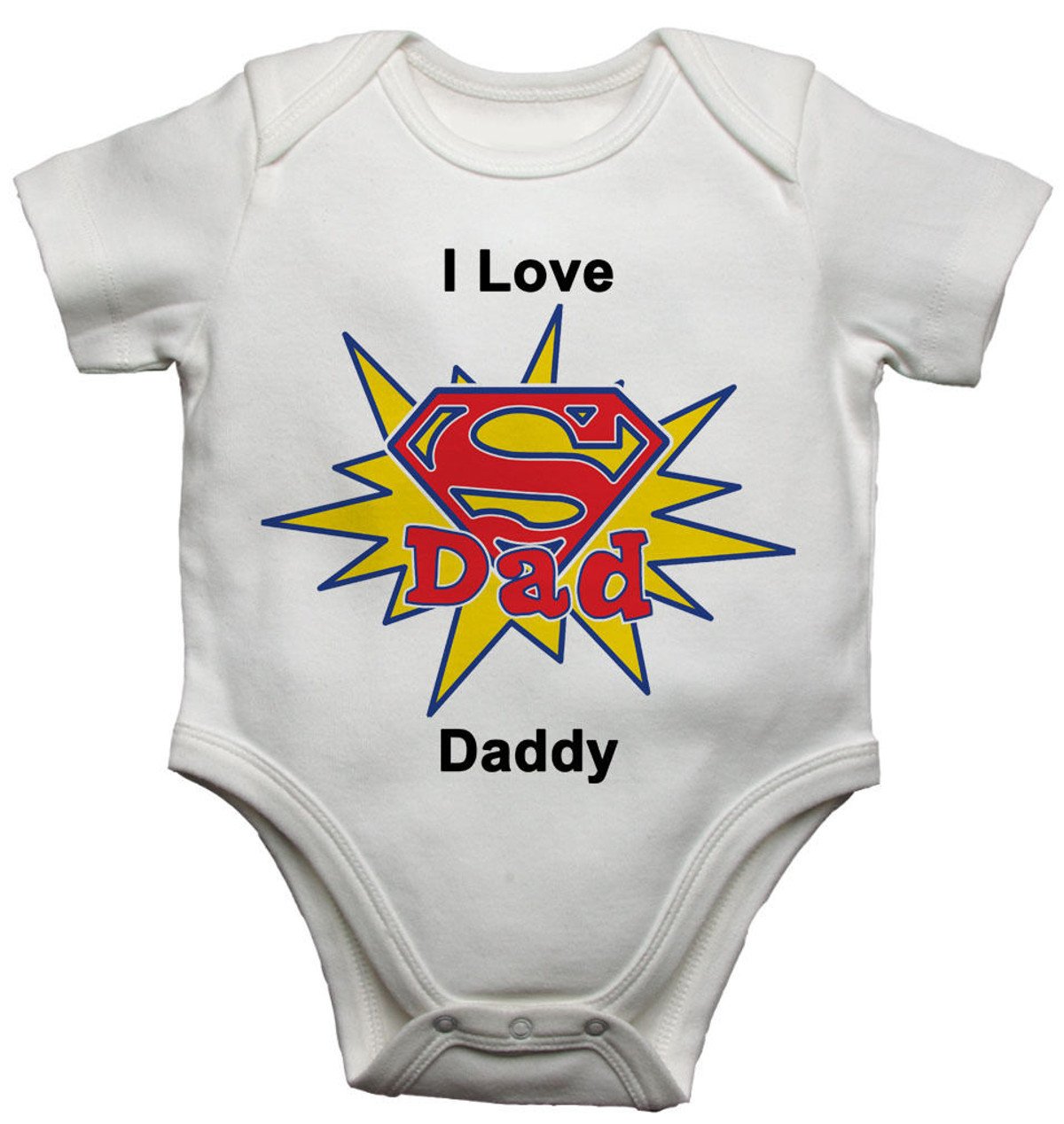I Love Daddy Baby Bodysuit Funny Babygrow (Newborn) Baby