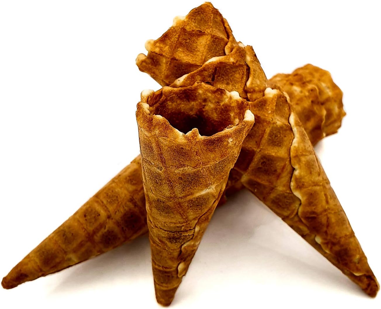 PJaspert Eiswaffeln | Ice-Cream Cone "Mini Cornet" 77xØ31mm edgeless (378 Pieces)
