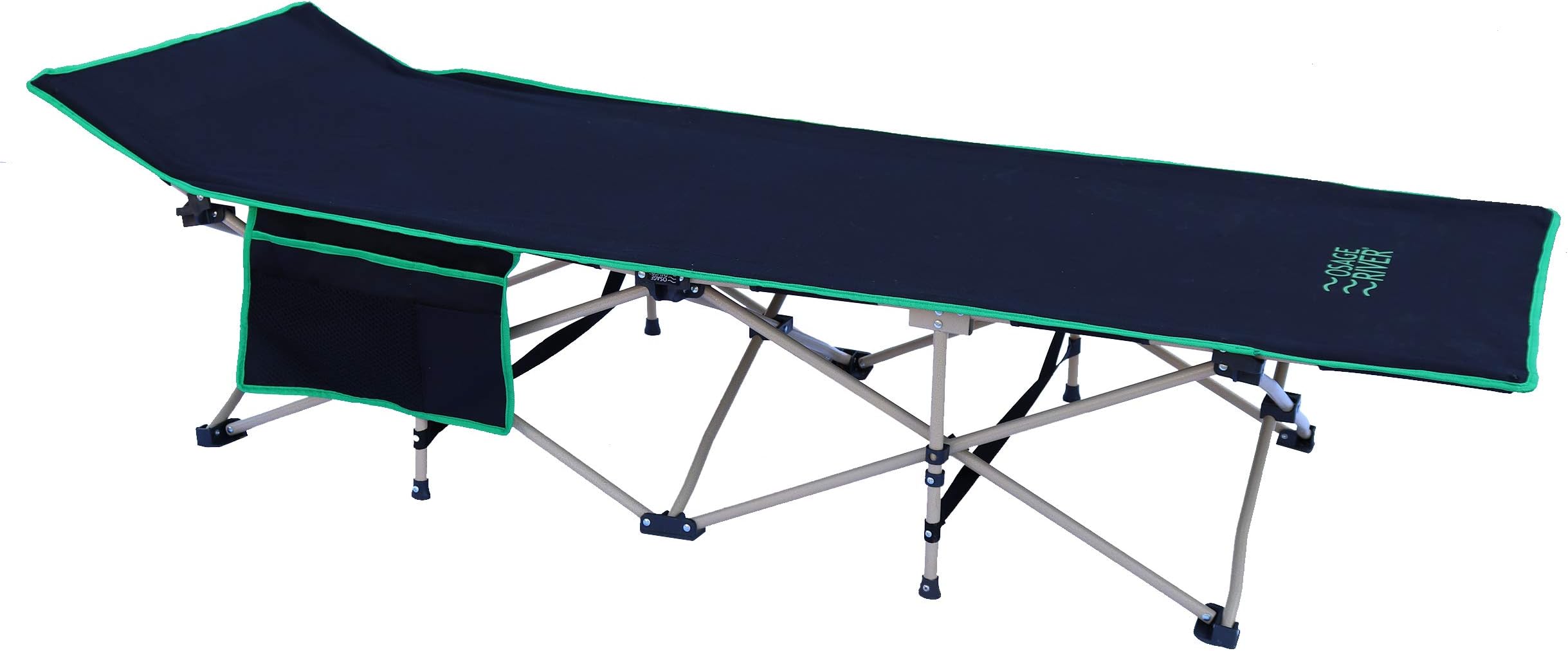 OSAGE RIVER Folding Camping Cot with Carry Bag, Portable and Lightweight Bed for Adults or Kids