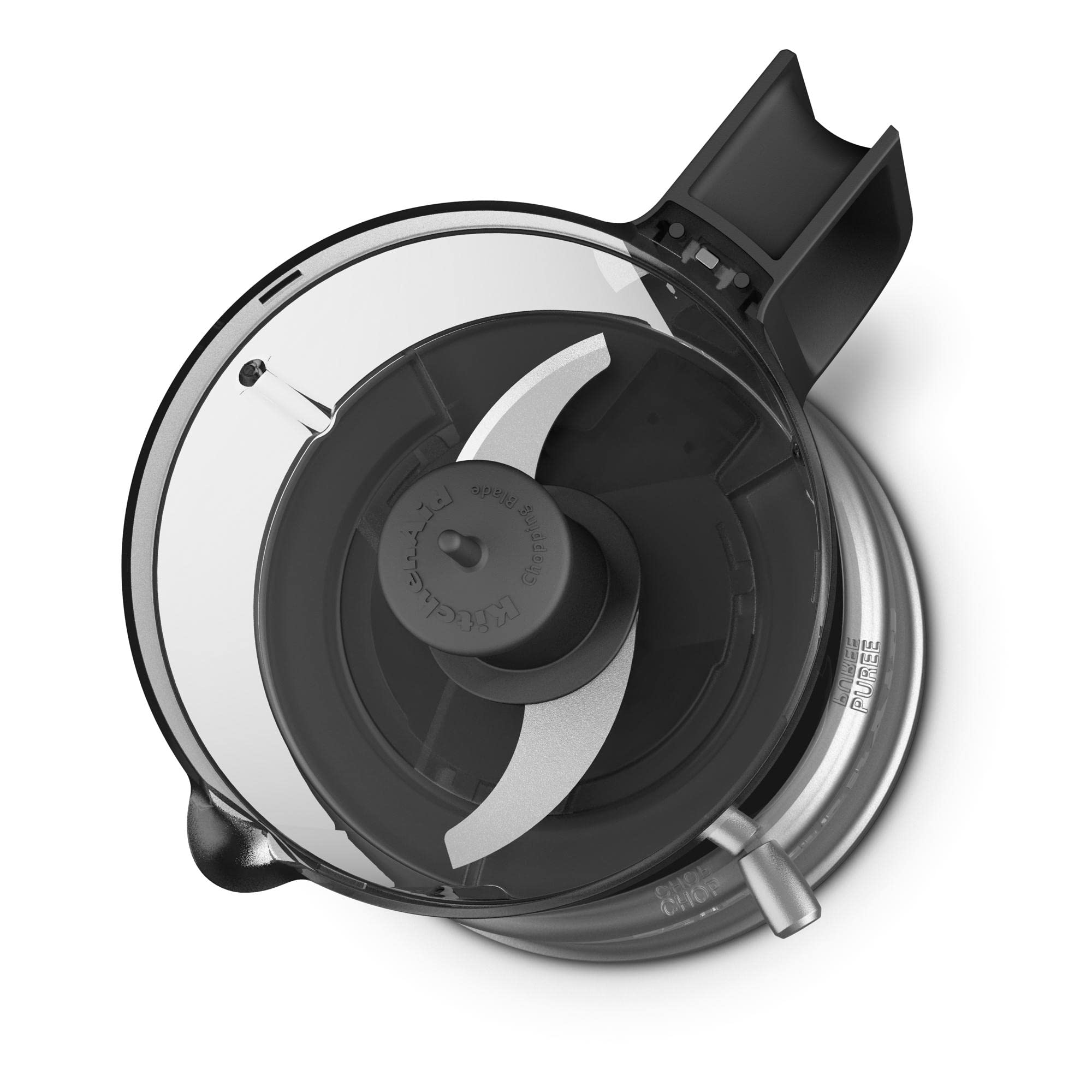 KitchenAid K150 Licuadora trituradora de hielo de 3 velocidades con 2 jarras de licuadora personales - KSB1332Y y KFC3516CU Picadora de alimentos de 3,5 tazas, Contour Silver