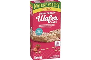 KD CHOCOLATES Natures Valley Crispy Creamy Strawberry Wafer Bars, 20 Count