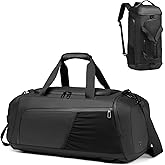 Gym Bag for Men with Shoes Compartment - 40L Duffle Bag for Travel with Wet Pocket & Laptop Compartment,Waterproof Carry On Sports Bags Gym Backpack with Water Bottle Holder