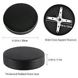 EASTROCK Drum Throne,Padded Drum Seat Drumming