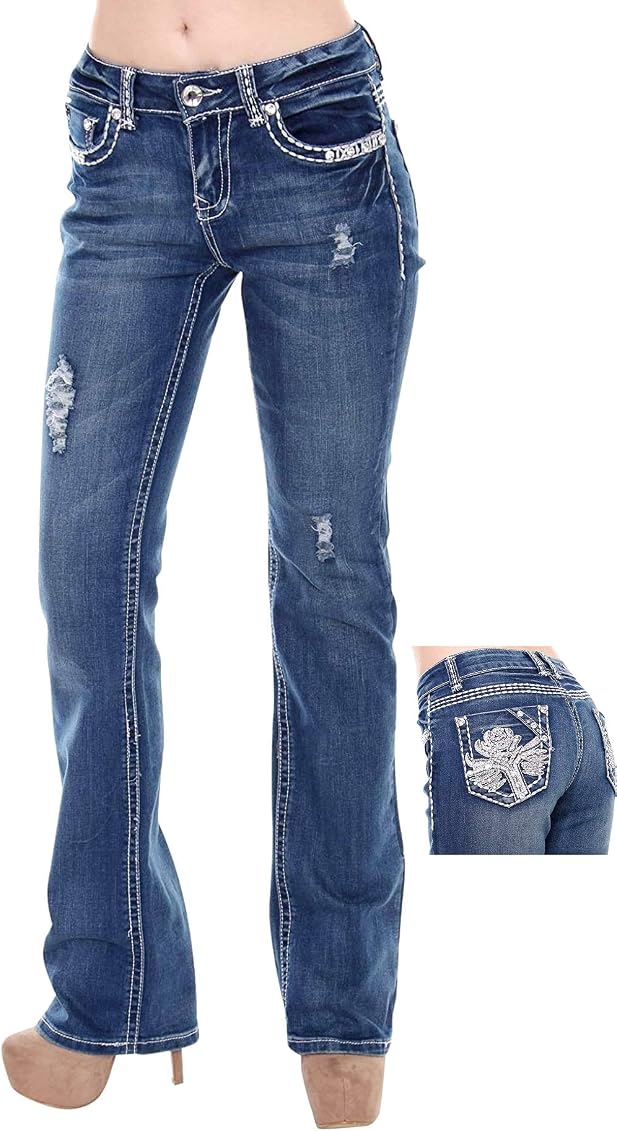 https://www.amazon.com/Couture-Womens-Rhinestone-Bootcut-Stretchy/dp/B07NZ2HV5V