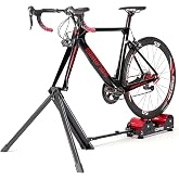 Bike Trainer Stand Resistance Adjustable - Portable Magnetic Bicycle Roller | Indoor Exercise/Fitness/Workout - Fordable Fully Aluminum Alloy