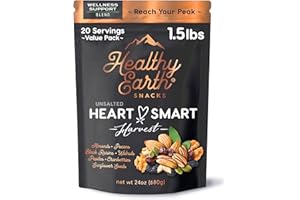 HEALTHY EARTH Mixed Nuts Unsalted | Trail Mix | Trail Mix without Peanuts | Sugar Free | Gourmet, Protein, Gluten Free, No Preservatives, High Fiber Snacks (Wellness Support)