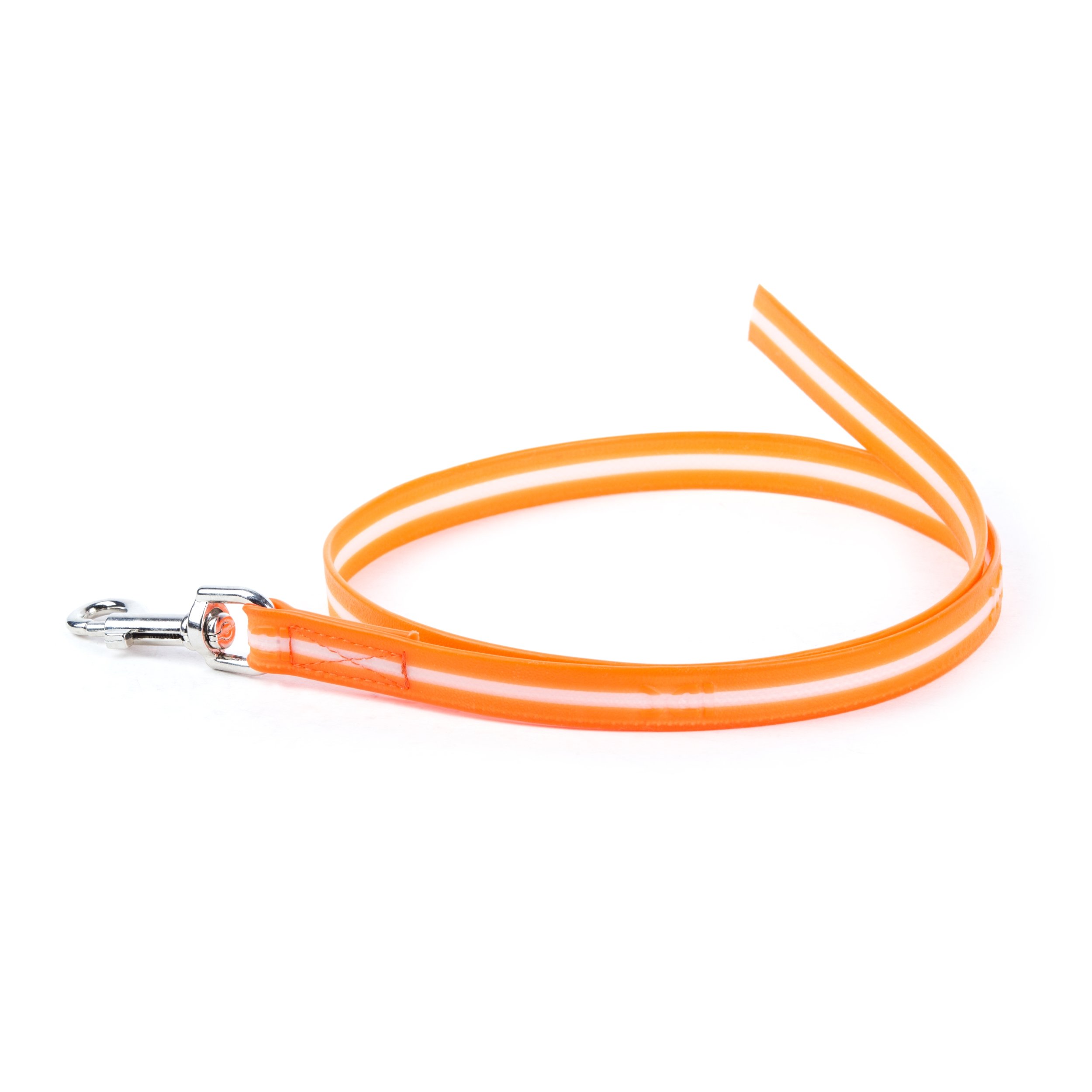 Julius-K9 IDC-Lumino Phosphorescent Leash without Handle, 19 mm x 1 m, UV Orange
