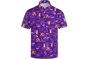 Lxopogk Golf Shirts for Men Funny Polo Shirt Short Sleeve Performance Moisture Wicking Quick Dry Mens Hawaiian Polo Shirt