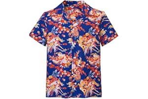 ROCAILLECOS Romeo Cosplay Costume Shirt Men's Romeo and Juliet Shirt Button Down Floral Beach Shirts Hawaiian Short Sleeve