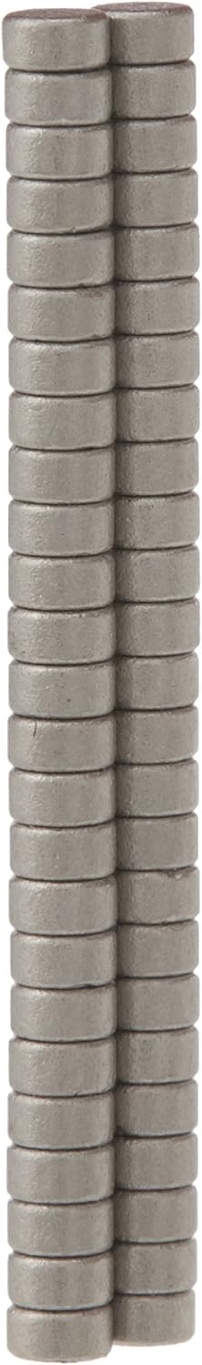 Samarium Cobalt Magnet for Motors Electric Motors, Turbo Machinery and Sensors - 2mm dia x 1mm thick - 0.06kg Pull - Pack of 50