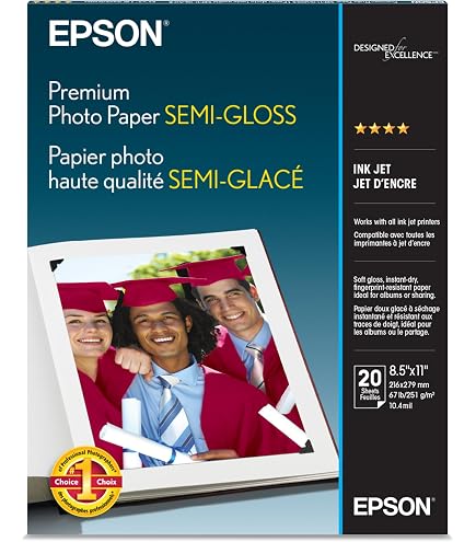 プリンター・複合機 EPSON Premium Semigloss Photo Paper 170 Amazon.com : Epson Premium Semigloss Photo Inkjet Paper 170 | 36