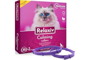 BELOVED PETS Cat Calming Collar & Pet Anti Anxiety Products - Feline Calm Pheromones Collars & Cats Stress Relief - Relaxivet Comfort Helps with Pee, New Zone, Aggression, Fighting with Dogs & Other Behavior