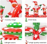 HONGCI Inflatable Santa Toss Game with 4 Rings - Xmas Party Fun for Kids Adults view 3