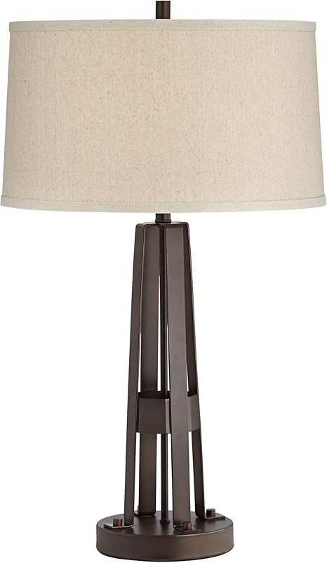 Crown Heights Bronze Farmhouse And Industrial 1 Light 100w Table Lamp Amazon Com
