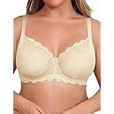 Avidlove Lace Bras for Women Full Coverage Lifting Underwire Everyday Bra for Large Bust