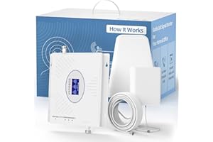 Cell Phone Booster for House, Band 2/4/5/25/66 Cell Phone Signal Booster Cell Booster Boost 3G 4G LTE 5G for Rogers, Fido, Te