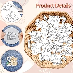 peacoblue Water Soluble Embroidery Patterns for