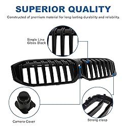 BILLDIO G20 Grill - Black Kidney Grille Compatible