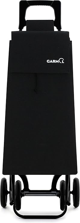 Garmol 10R4 C1 Carro de Compra 4 Ruedas, Tela, Negro, 40x27x105 cm