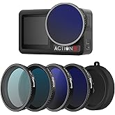 SmallRig ND Filter Kit for DJI Osmo Action 5 Pro/Action 4, 5 Pack CPL FS ND8 ND16 ND32 Snap-On Polarizing Neutral Density Fil