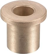 sourcing map Flange Sleeve Bearings 10mm Bore 16mm OD 20mm L Sintered Bronze view 2