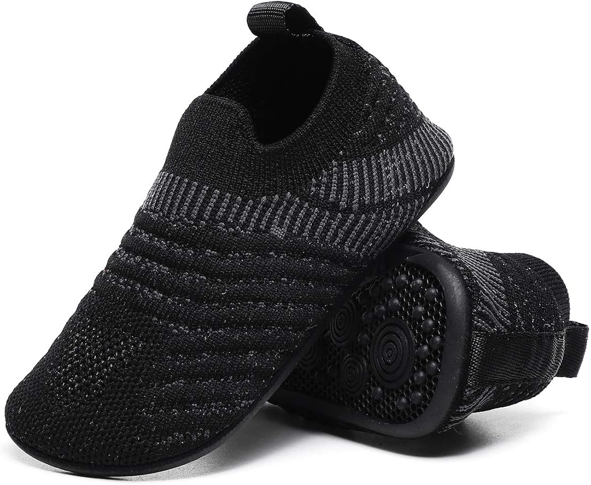  | ditont Toddler Boys Girls Rubber Sole Indoor House Slippers Lightweight Socks Shoes | Slippers