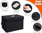 UENTIP 7 inch Vinyl Record Storage Box Black Stackable Collapsible Holds 60 view 3