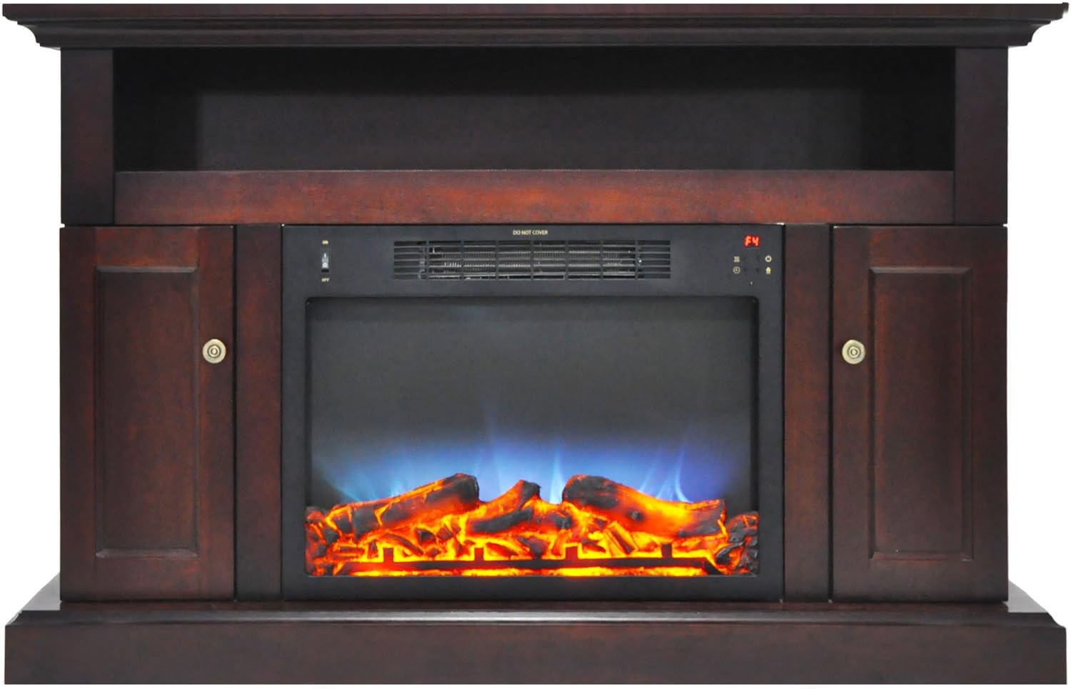 Hanover Kingsford Electric Fireplace, 47", Mahogany Home