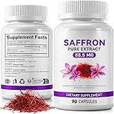Mariayu Premium Saffron Extract Capsules for Mood & Energy - with Organic Saffron, Supports Focus, Vision & Emotional Balance for Adults, 90 Capsules