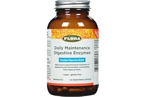 Flora Daily Maintenance Digestive Enzyme Supplement to Aid Protein Digestion - Help Prevent Gastrointestinal Intolerance of F