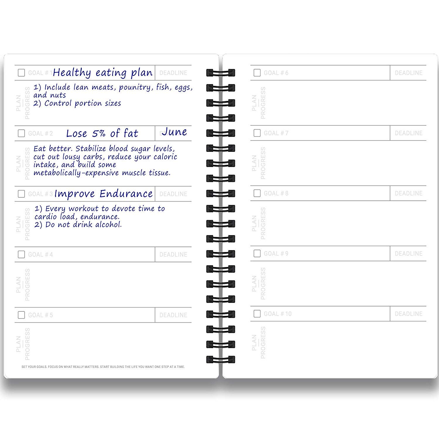 Cossac Fitness Journal Workout Planner Designed By Experts Gym Notebook Workout Tracker Exercise Log Book For Men Women