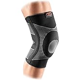 McDavid Elastic Compression Knee Sleeve with Gel Pad. 4-Way Elastic Brace with Strays. For Stability, Recovery, Injury, Walking, Running Pain. Left and Right Leg. Patella Support.