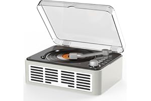 WSJSYH cd Player Portable with Bluetooth，Double HiFi Sound Speakers，Sleep Mode,Desktop CD Music Players,Support AUX/USB/Headphone Jack/Music Fiber Optics/FM Radio Boombox for Home,Office (White)