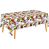Gatherfun Sports-Themed Party Pack: 2-Pack Boys Birthday Decorations, Disposable Plastic Tablecloth for Sports Birthday Party Decorations，54 x 108 Inches