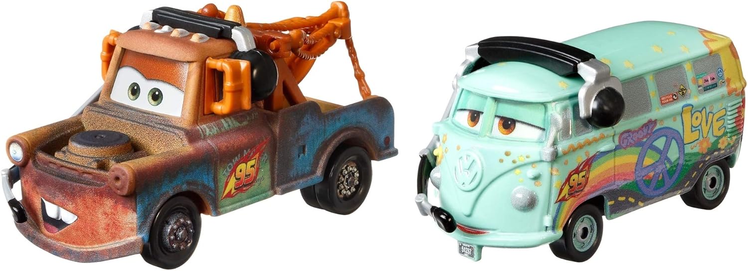 Cars Disney Pixar Race Team Mater & Fillmore with Headset 2
