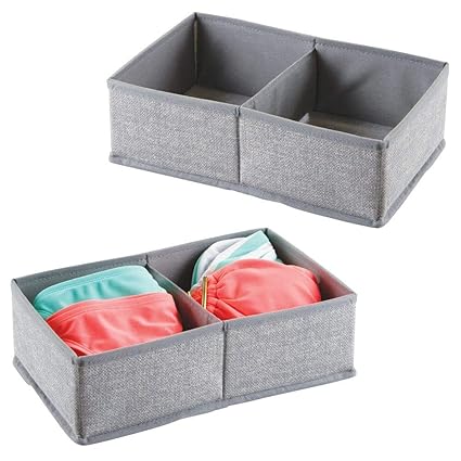 flexibel verwendbare Stoffkiste 2 Fächer die ideale Aufbewahrungsbox