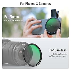 NEEWER 2 in 1 67mm Clip on CPL & Black Mist