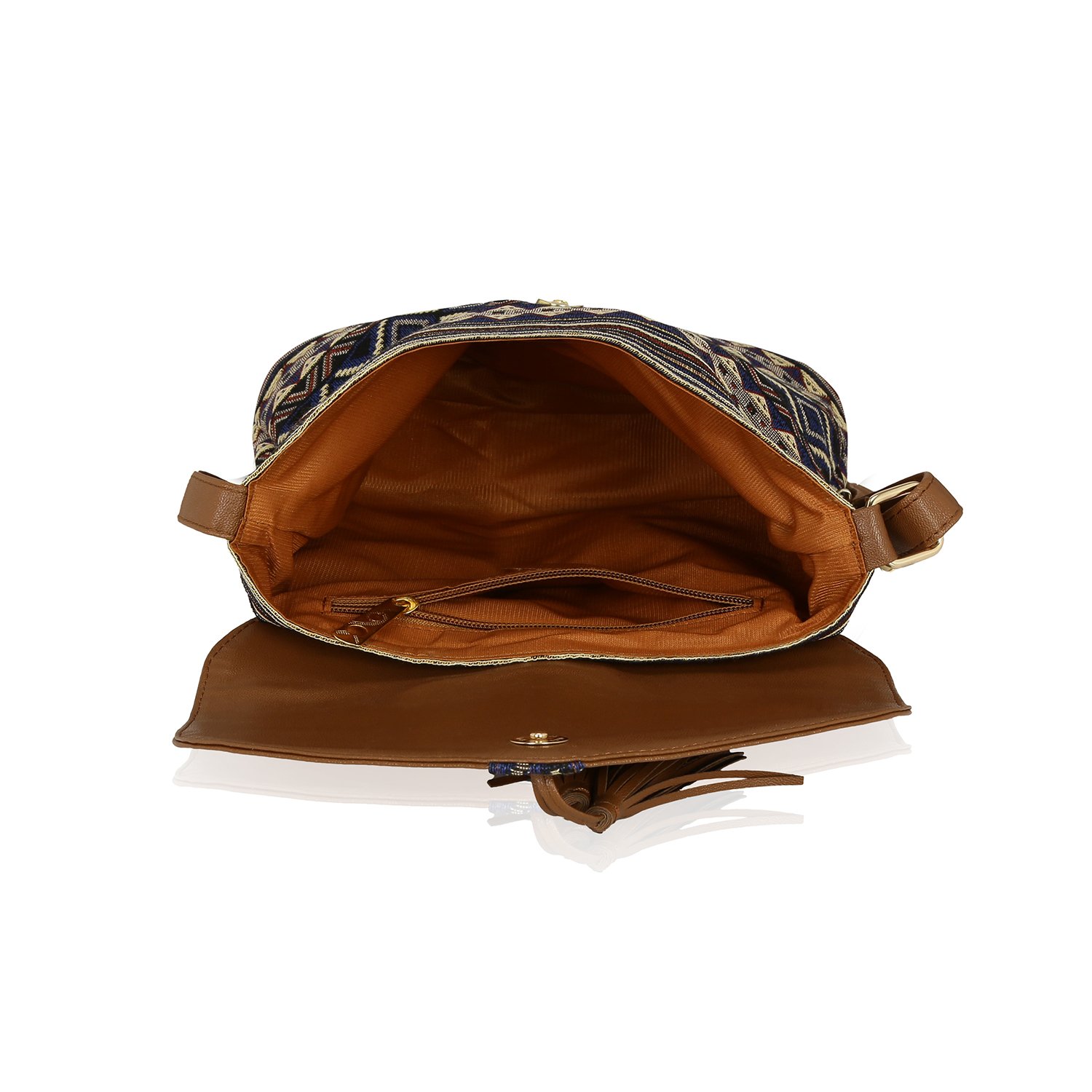 kleio jacquard stylish sling bag for women / girls