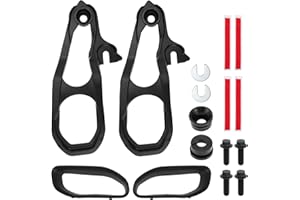 FUELHOOD Front Tow Hooks Left & Right for Dodge for Ram 1500 DT 2019-2024 No.82215268AB/68272945AB/68272944AB Tow Hooks with 