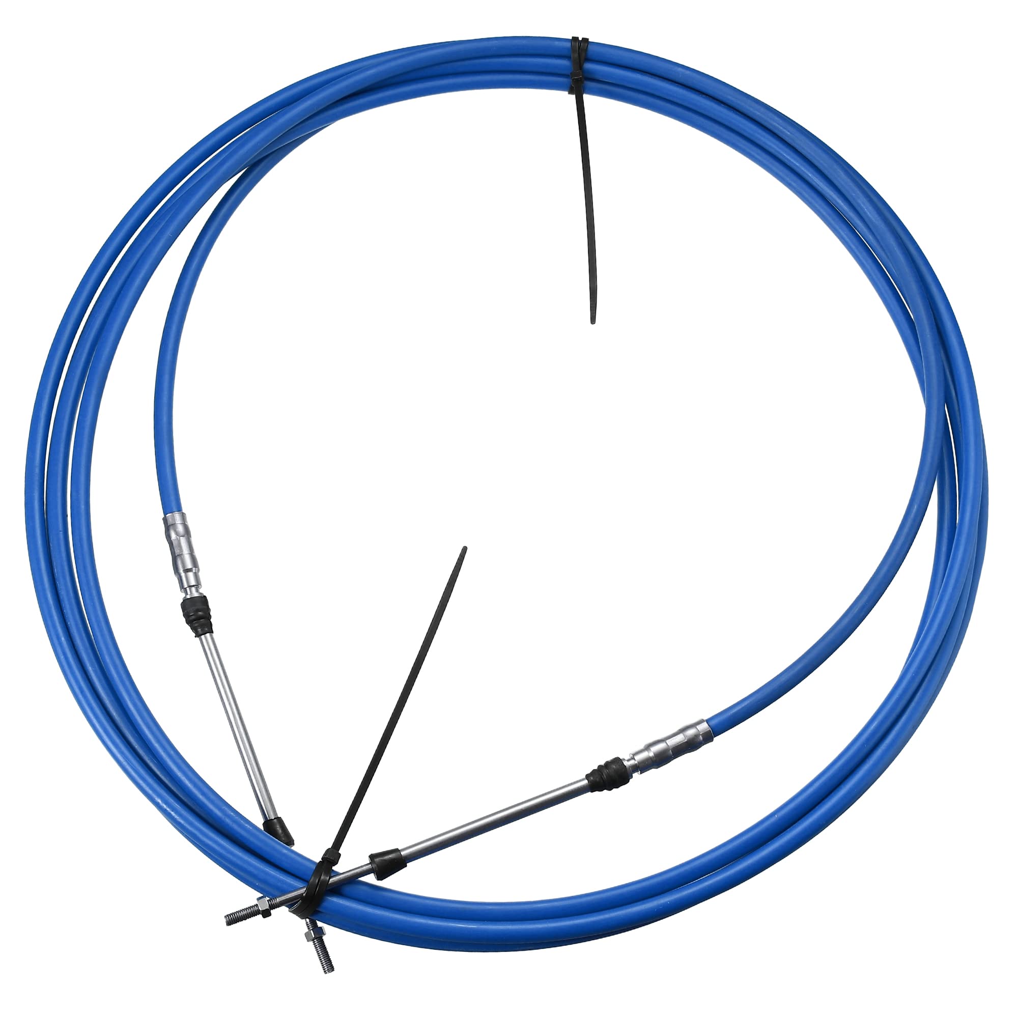 Motoforti 1pcs 20ft 236 Inch Throttle Shift Remote Control Box Cable Blue