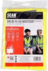 Scan Hi-Vis Child Waistcoat Yellow 10-13 EN 20471 Class 2 PPE view 2
