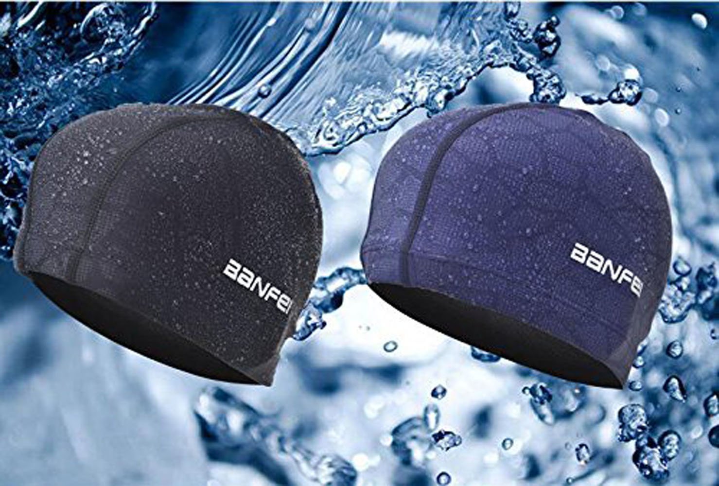 好評 Sheshyメンズ柔軟な防水防湿大人用サイズ水泳キャップコットンファイバー水泳帽子 One Size ブルー B072qd7jsb 完売 Www Pocitosazufrados Com Co