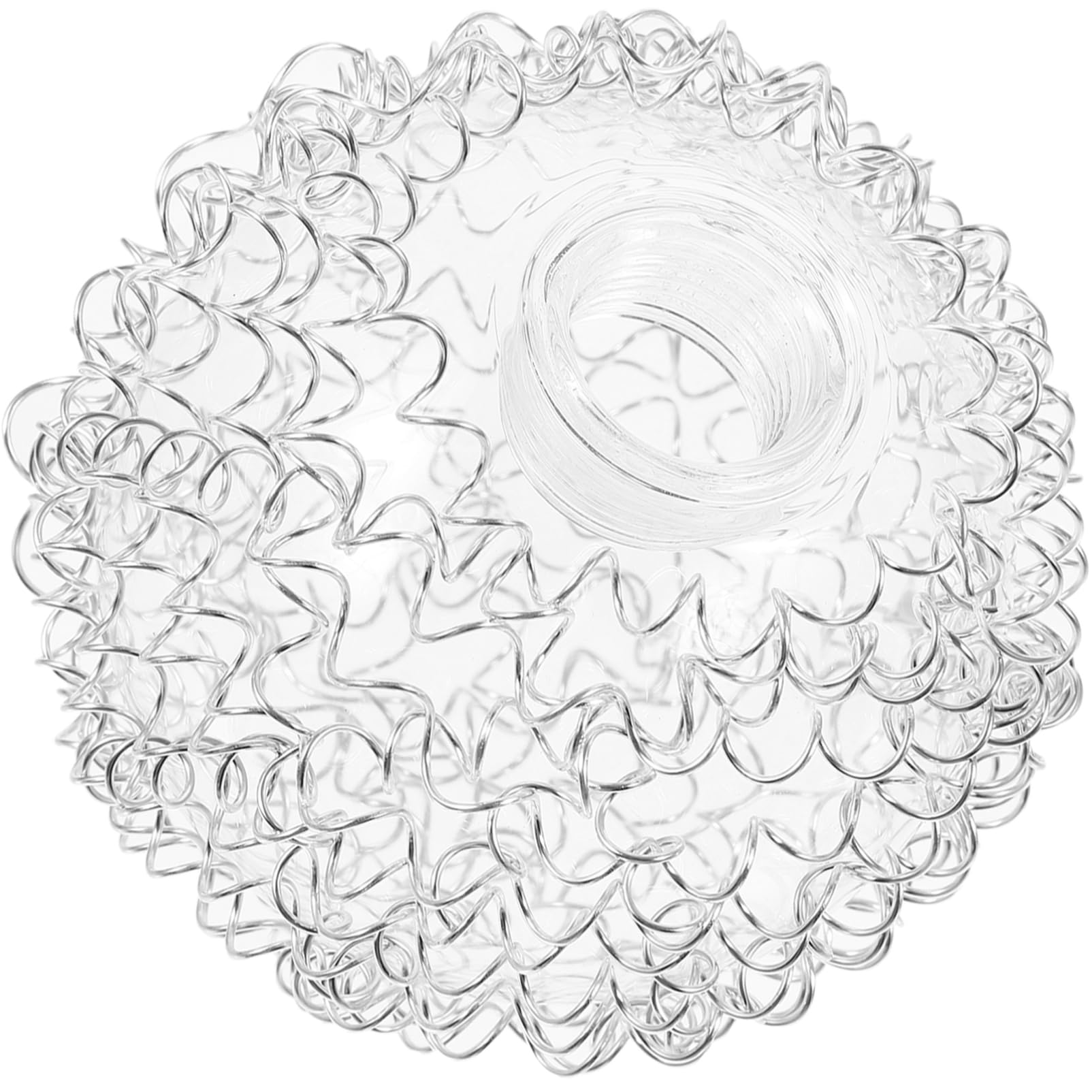 Garneck G9 Glass Globe Lamp Shade Wire Wrapped Light Shade for Light Fixtures Replacement Industrial Sphere Ball Lampshade for Wall Sconces Chandelier Pendant Light 80mm