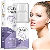 Instant Face Lift Cream, Natural Effective Wrinkle Cream to Tighten Skin, Instant Lift Serum Visibly Firming Wrinkles and Sagging Skin, Smooth Fine Lines for Face & Neck-1.7 Oz