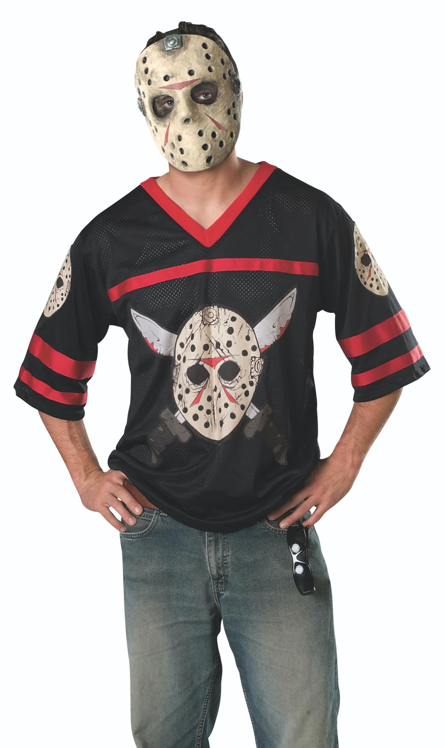 Rubie's Jason Hockey Jersey and Eva Mask Adult Fancy Dress (XL)