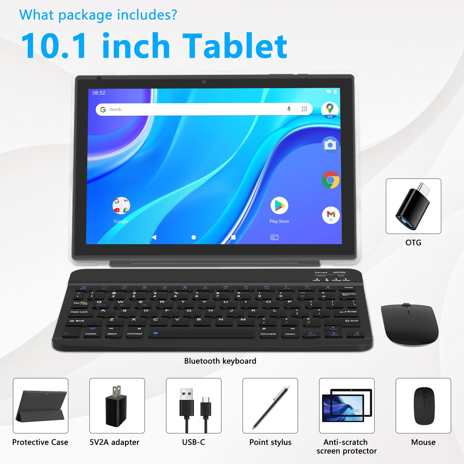 Mua Android 13 Tablet 10 Inch, 2024 Newest 12GB RAM+128GB ROM/1TB ...