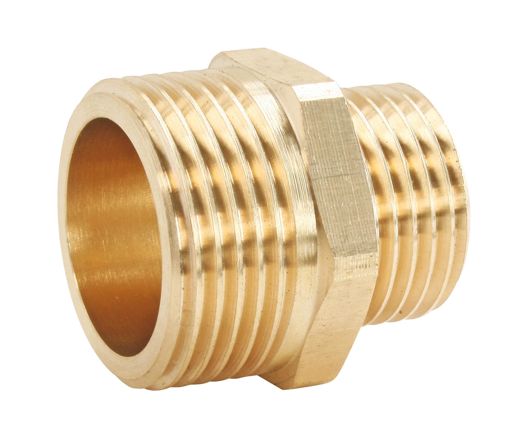 Somatherm // 99-40-50 Reducing Brass Nipple Double Male 40/49-50/60, Grey