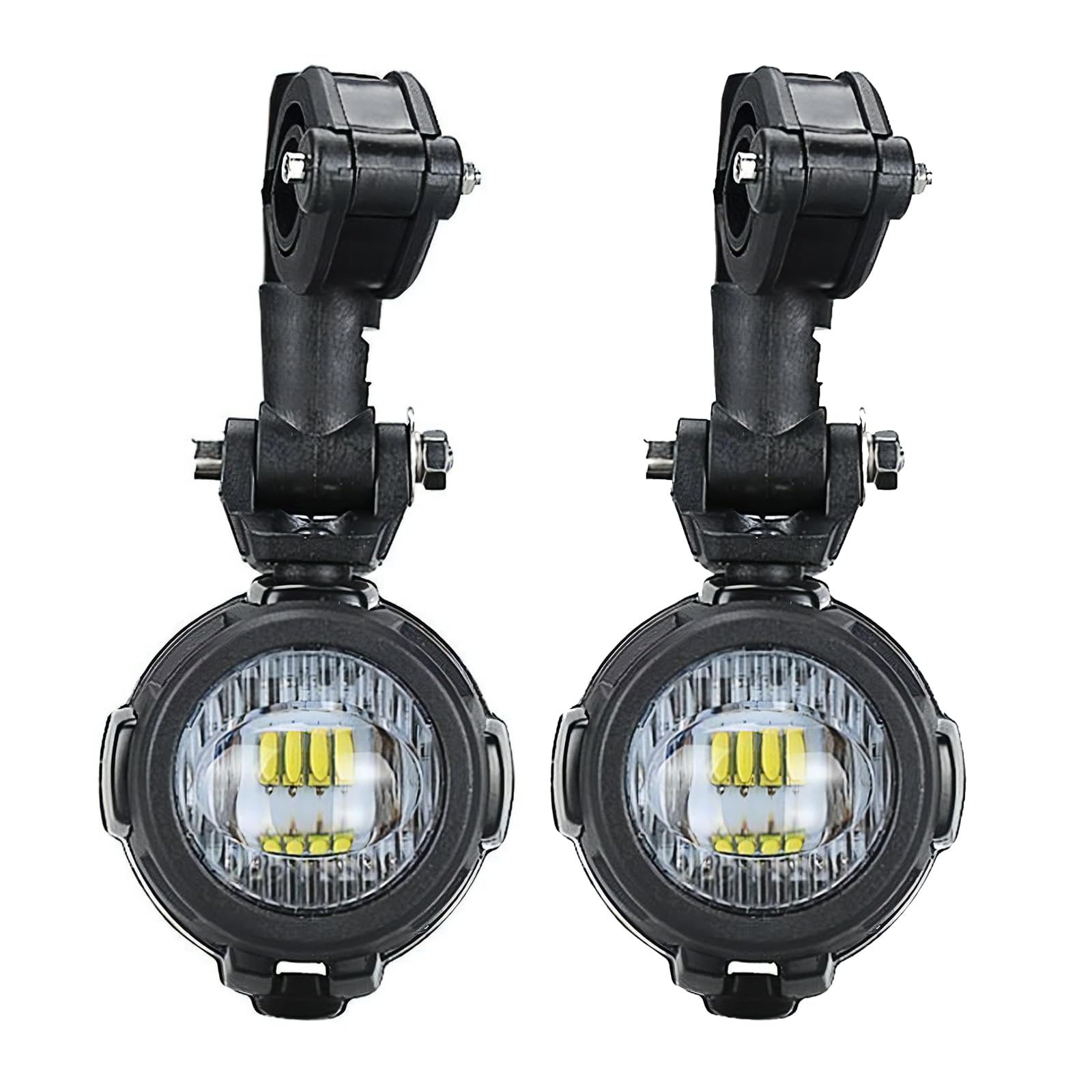 SUPAREE 2Pcs 40W LED Auxiliary Lamp 6000K Super Bright Fog Driving Light Kits Led Lighting Bulbs DRL For Motorcycle R1200GS F800GS K1600
